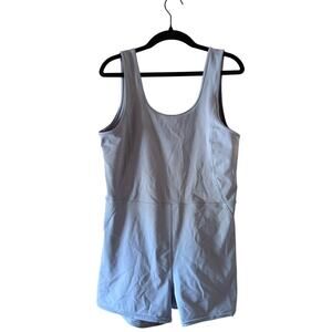 Well Being + Being Well Blue Movewell Juniper Romper sz Large